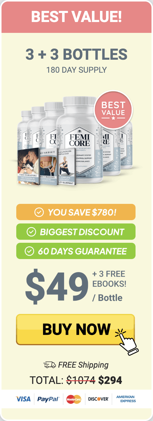 FemiCore 180 day supply